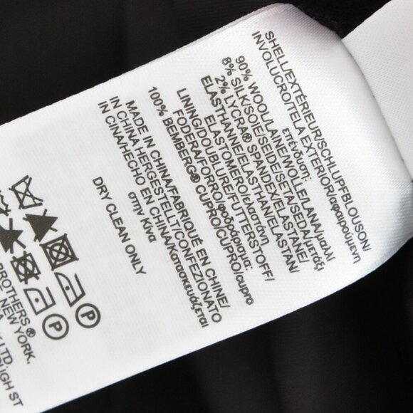 Brooks Brothers Black Silk Wool Tailored Pencil Skirt Loro Piana Sz 4 - Picture 11 of 11